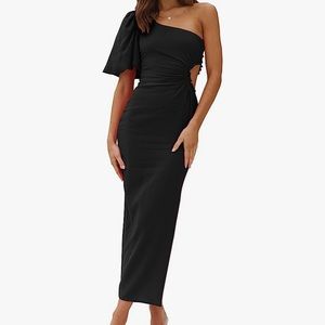 black semi formal dress